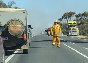 Calder Highway truck fire
