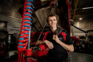 Trainee mechanic takes on the world