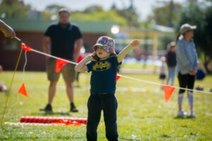 Students in the running at Athletics Day