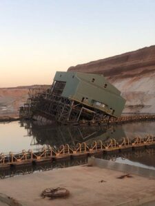 Ginkgo mine at a standstill