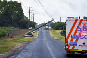 Police hunt crash driver