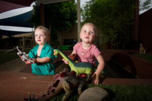 Sprinkling the colour for Fairy Bread Day