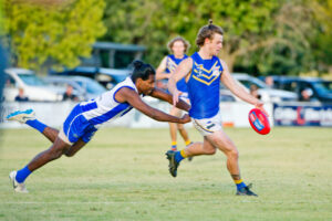 Sunraysia football: Irymple’s Heath Caldwell at home in the nest