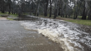 VIDEO: Golf course goes under