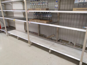 Panic buyers make shopping difficult for rural farmers