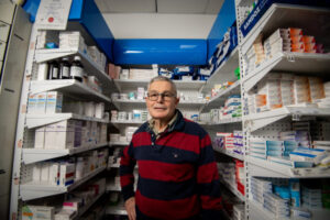 Pharmacist fulfills his prescription for relaxation