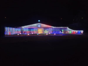 House lights make Christmas a little brighter
