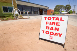Hot, windy weather triggers total fire ban