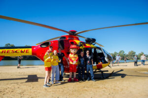 Get to the chopper: Life savers fly in on recruitment mission