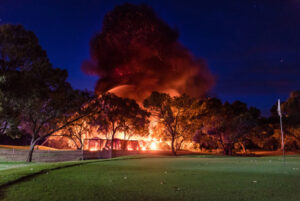 Golf club fire ‘not suspicious’