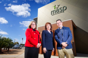 Assistant Charities Minister Zed Seselja meets Mildura charities