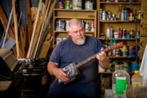 Playing the biscuit-tin blues