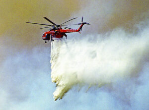 Fire fear has eyes in skies