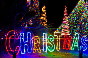 All aboard the Christmas lights express