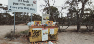 Calder Highway bin mess put down to visitors