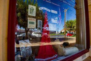 Historical display at Carnegie Centre