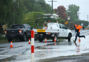 Record tumbles along with the rain