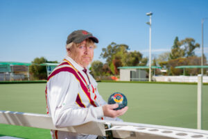 Grass looked greener for novice bowler