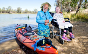 86-year-old kayaks Murray River for a good cause