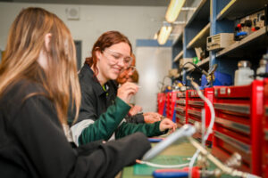 Students making the trade