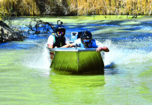 Twin power stirs up dinghy waters