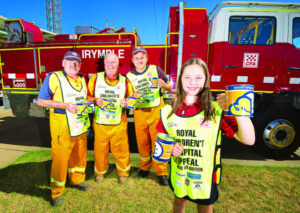 Lining up to help the helpers