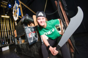 Holly Matthews hitting the stage