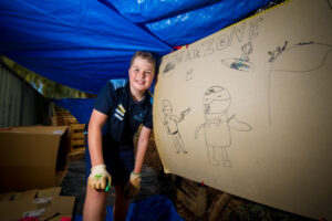 Mildura West students build their own cubby town