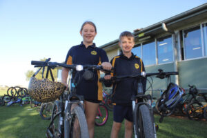 Schoolkids go along for the ride