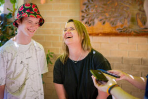 Caleb reunited with team who saved his life