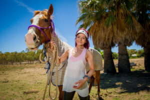 Rest for horse who got stuck between two Nichols Point trees