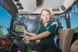 Students try out tech at SuniTAFE Smart Farm