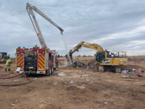 Warning on waste battery fire risk