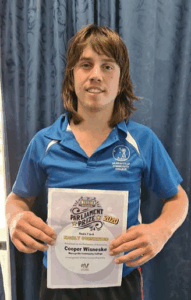 Murrayville student drives home his policy point