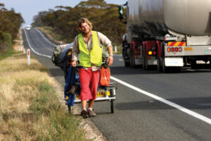 Choosing the hard way to cross the country