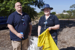Volunteers get their hands dirty