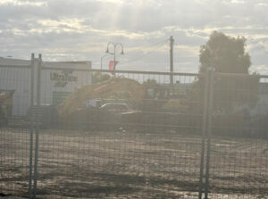 Carpark upgrade under construction