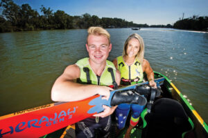 Ski race ends in boat crash