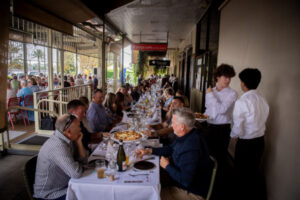Record crowd tucks into longest lunch