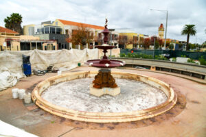 New-look Chaffey fountain partially unveiled