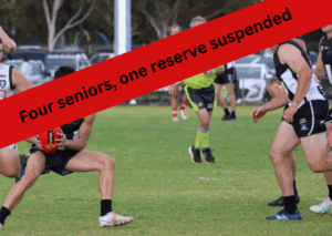 Four seniors, one reserve suspended