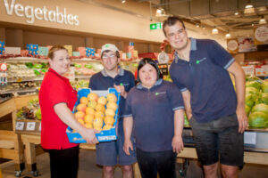 SRS workers put food scraps to good use