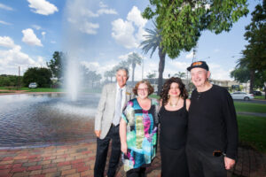 Gushing over royal wedding prompts fountain move