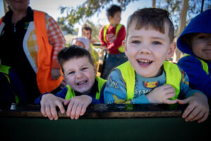 All aboard the Kinder Express
