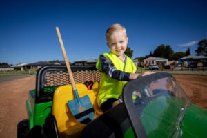 Little Harry wild about giving a helping hand