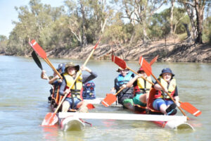 Outdoor fun at Sunraysia District Scouts raft regatta