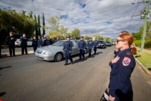 Emotional farewell for Mildura police officer Bria Joyce