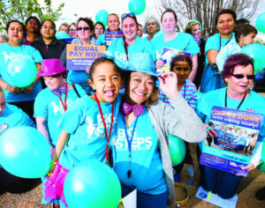 Childcare workers step it up