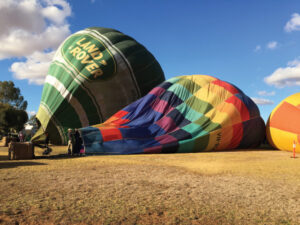 Just a little deflating as wild weather ground air-balloon training camp
