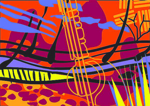 Bright note for festival artwork